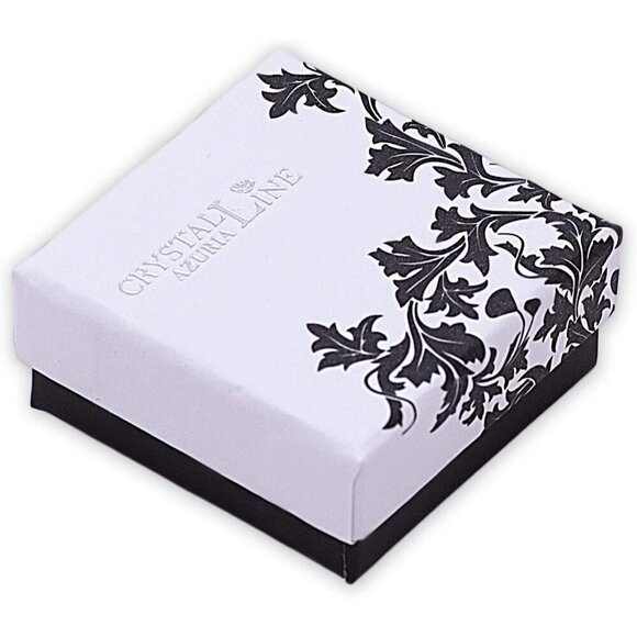 ❤️Women Gold White Crystal Roses Flowers Necklace and Earrings Set for Women - Picture 6 of 6